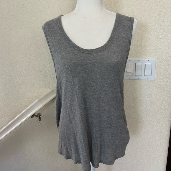 Free People We The Free Tank Top Womens Large White Sleeveless Oversized Stretch - Picture 1 of 9